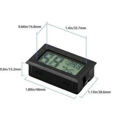 Termohigrometro Sin Sonda Digital Inalámbrico + - Merkatronix