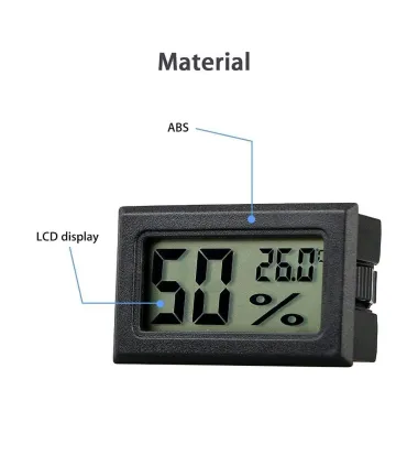 Termohigrometro Sin Sonda Digital Inalámbrico + - Merkatronix