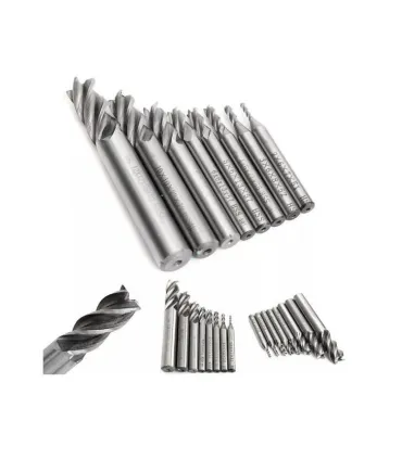 Broca Fresa De Metal 2- 12mm - Cnc - Router X 8 - Merkatronix