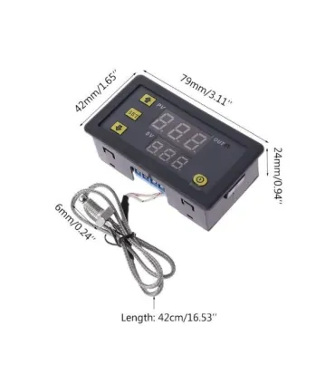 Termostato Digital 60 - 500 Grados 12v Tipo K - Merkatronix