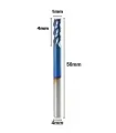 Fresa Para Corte Aluminio Carburo De Tungsteno Azulado 1mm