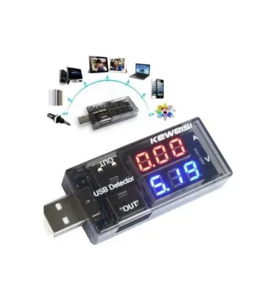 Tester Medidor De Corriente Y Voltaje Usb Tester - Merkatronix