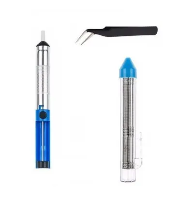 Kit Básico Electrónico De Soldadura Extractor + - Merkatronix