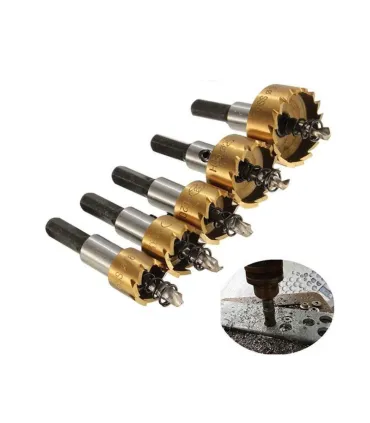 Broca Redonda Orificio X5 Punta Carburo Hss Madera - Merkatronix