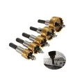 Broca Redonda Orificio X5 Punta Carburo Hss Madera Aluminio