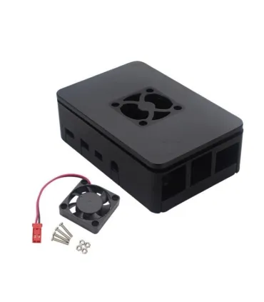 Case Carcasa Para Raspberry Pi 4b + Ventilador - Merkatronix