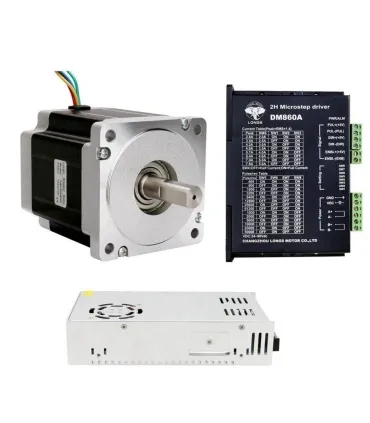 Kit Cnc Motor Paso A Paso Nema 34 + Driver + Fuente - Merkatronix
