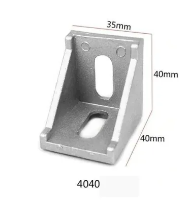 Unión Angulo L Exterior Perfil De Aluminio 4040 - Merkatronix