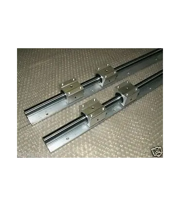 Kit Cnc Guías Lineales Soportadas Sbr16 X 500mm + - Merkatronix