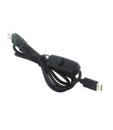 Cable Micro Usb Con Interruptor - Raspberry Pi 3B - Merkatronix