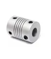 Acople Flexible En Aluminio 6mmx6mm - Cnc
