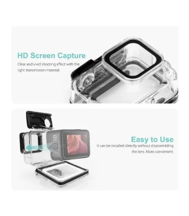 Carcasa Case Impermeable Gopro Hero 9 y 10 - 50m - Merkatronix
