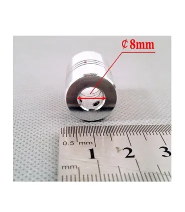 Acople Flexible En Aluminio 8mmx10mm, Cnc - Merkatronix