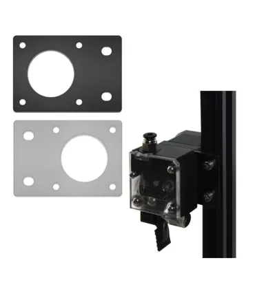 Soporte Base Aluminio Motor Paso A Paso Nema 17 - - Merkatronix