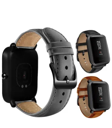 Manilla Correa Pulsera Cuero Para Amazfit Bip Gts - Merkatronix