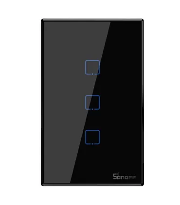 Domotica Switch Pared Sonoff Touch 3 Salidas T2US3C - Merkatronix