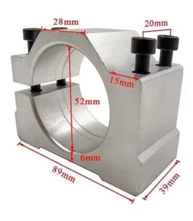 Soporte En Aluminio Para Spindle Husillo 500w - 50mm