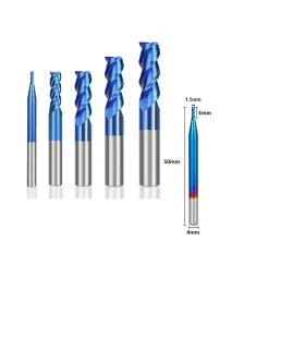 Fresa Corte Aluminio Carburo - Tungsteno Azulado 1.5mm