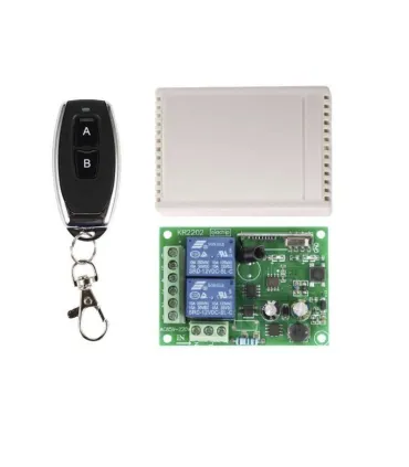 Modulo Receptor Rf 433mhz 2 Canales 110vac + - Merkatronix