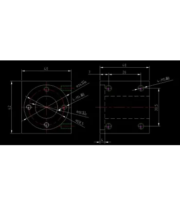 Camisa Trapezoidal 12mm Soporte De Aluminio Tuerca - Merkatronix