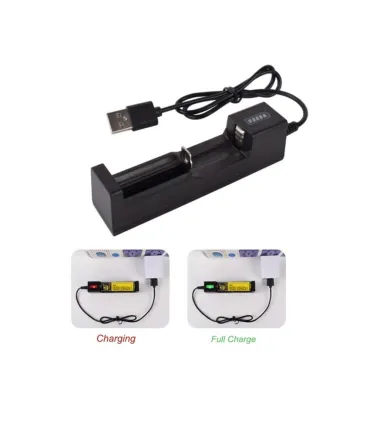 Cargador Universal Baterías Litio 18650, 16340, - Merkatronix