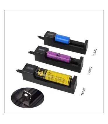 Cargador Universal Baterías Litio 18650, 16340, - Merkatronix