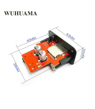 Módulo Tf Card Decodificador De Audio Mini Mp3 - Merkatronix