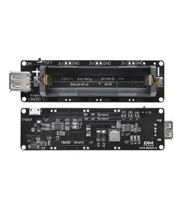 Cargador Dy More Baterías De Litio 18650 Shield V3 - Merkatronix
