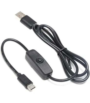 Cable Usb Tipo C Con Interruptor Raspberry Pi 4 - Merkatronix
