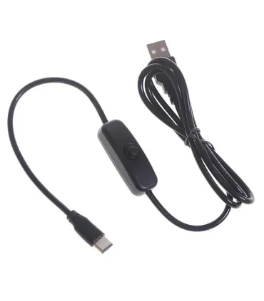Cable Usb Tipo C Con Interruptor Raspberry Pi 4 - Merkatronix