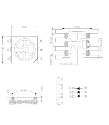 Chip Luz Ultravioleta - 5050 Smd Ultra Brillante X - Merkatronix