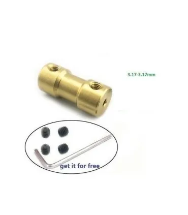 Acoplador Adaptador Eje De Motor De 3.17mm A 3.17mm - Merkatronix