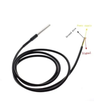 Sonda Sensor De Temperatura Ds18b20 Waterproof X 2m - Merkatronix