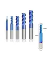 Fresa Para Corte Aluminio Carburo De Tungsteno Azulado 6mm