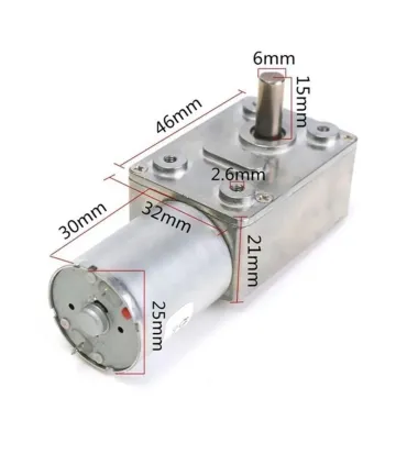 Motor Dc Con Caja Reductora 12v - 30rpm - Merkatronix