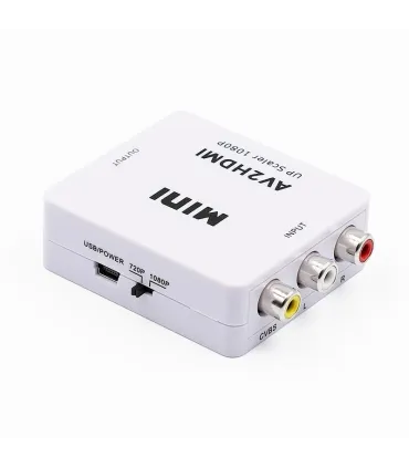 Mini Convertidor Rca Av2 A Hdmi 1080p Hdtv Con - Merkatronix
