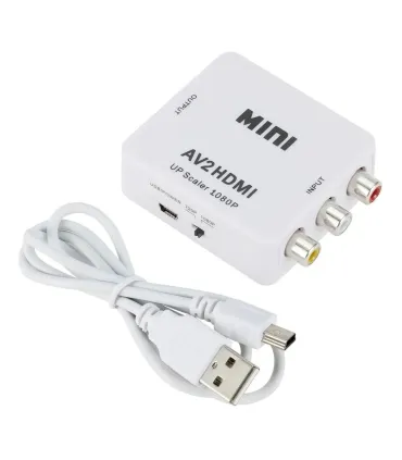 Mini Convertidor Rca Av2 A Hdmi 1080p Hdtv Con - Merkatronix