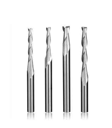 Fresa Espiral 2 Flautas Carburo De Tungsteno - - Merkatronix