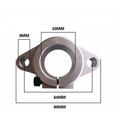 Soporte Eje Lineal 30mm Shf30 - Base Varilla Lisa - Merkatronix