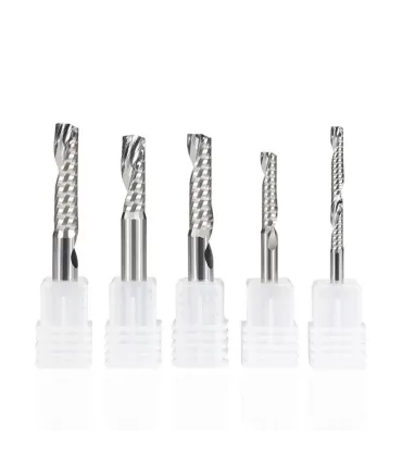 Fresa Recta 1 Flauta Para Corte Cnc - 3.175 X 15mm - Merkatronix