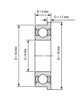 Rodamiento Balinera 8mm 688zz X 3 Unidades