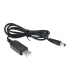 Cable Usb Elevador De 5 A 9v Macho - 750ma - 95cm - Arduino