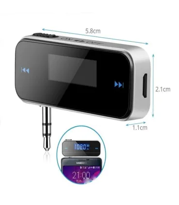 Transmisor Radio Fm Carro Auxiliar 3,5mm Celular - Merkatronix