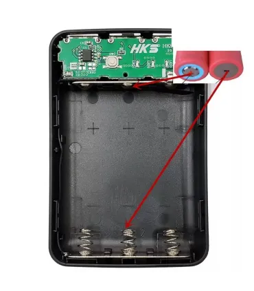 Caja Para Power Bank Batería 18650 Para 3 Baterías - Merkatronix