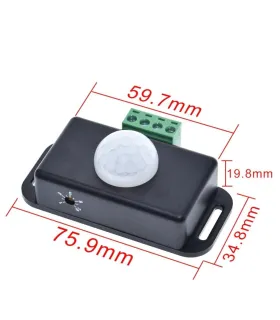 Interruptor Automático Sensor De Movimiento Pir 12v/24v 8a