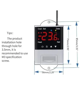 Termostato Digital Wifi Dtc1201 110vac - App Tuya