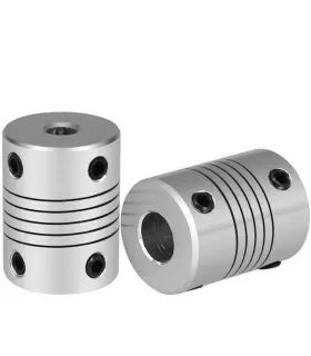 Acople Flexible En Aluminio 4mmx4mm - Cnc