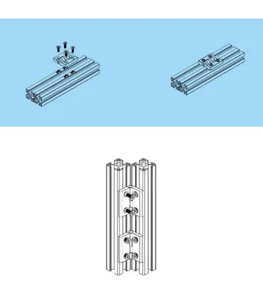 Bisagra Metálica Para Perfil De Aluminio 2020mm
