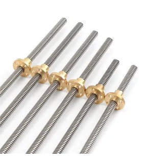 Varilla Roscada Trapezoidal T10 10mm Lead 4mm X 600mm