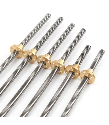 Varilla Roscada Trapezoidal T10 10mm Lead 4mm X 300mm